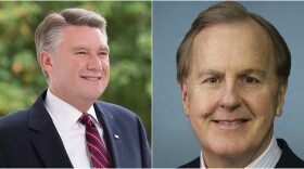 In the GOP primary in May for the 9th Congressional District, Mark Harris (left) won almost all of the absentee by mail ballots cast in Bladen County.