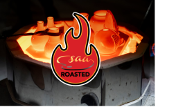 ceramics being fired in kiln