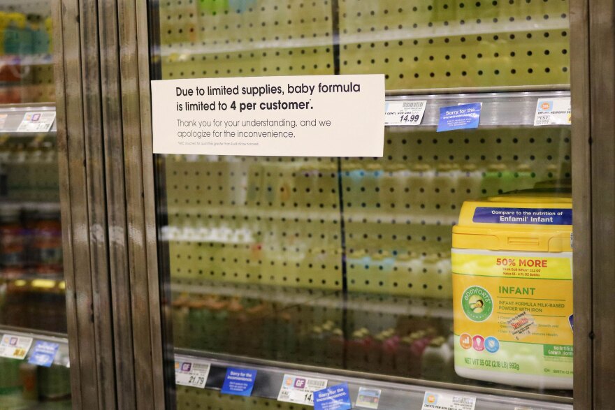 Smith’s Marketplace in Salt Lake City, like other grocers nationwide, is limiting the amount of formulas people can buy, May 12, 2022.