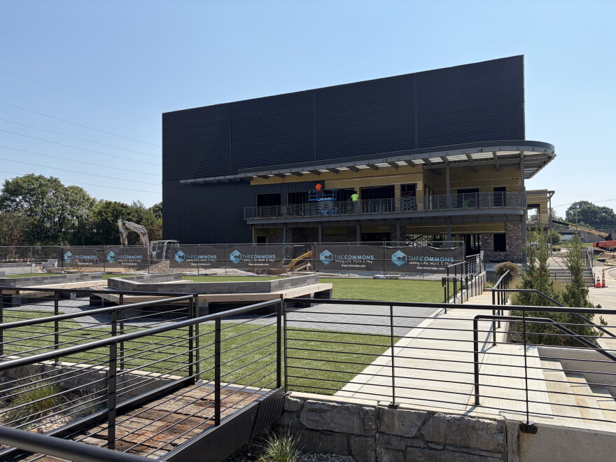 The Rail, a 2,000-seat entertainment venue, is the centerpiece of The Commons on Lexington's west side.