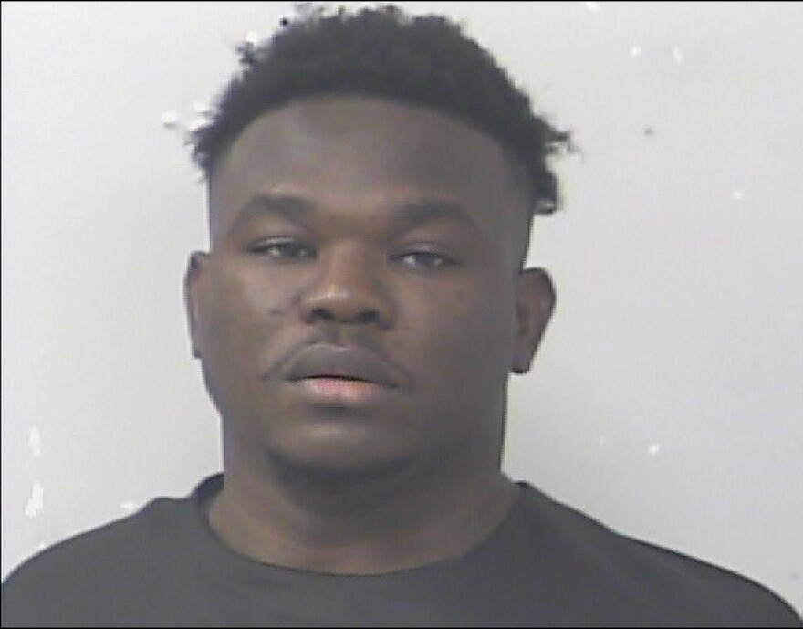 Mugshot of Jimsley Estime, the husband who appears to have been involved in a murder suicide of himself and his wife