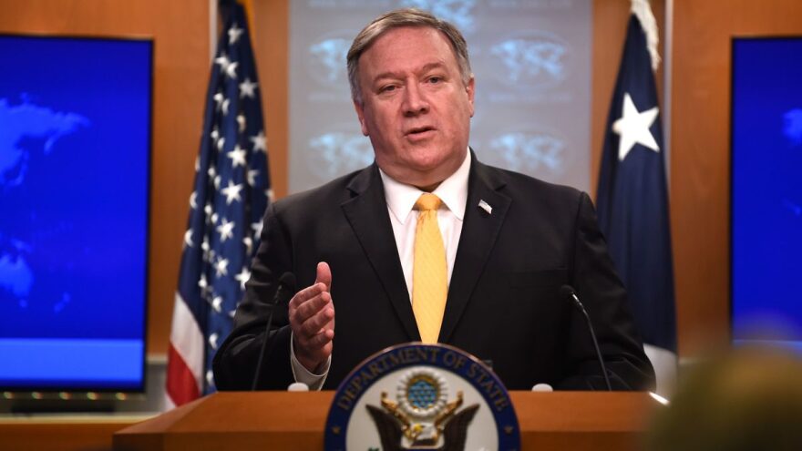 Secretary of State Mike Pompeo tells reporters Friday that the United States will withdraw from the Intermediate-Range Nuclear Forces Treaty with Russia.