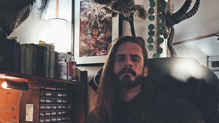 Jonathan Gerlach, seen in a photo from his Facebook page, is accused of stealing the remains of at least 30 people from Mount Moriah Cemetery, which straddles the Philadelphia-Delaware County border. Police said they also received a tip that Gerlach was involved with the November theft of two bodies from Good Shepherd Memorial Park in Plains Twp., Luzerne County. No charges had been filed against Gerlach in that case as of Friday. Police said photos on Gerlach's social media accounts, including this one, showed him with apparent human remains. WVIA News has cropped the apparent remains, which were resting on a desk, from this photo.