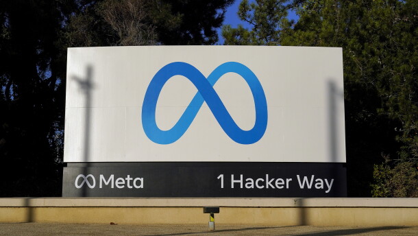 FILE - Meta's logo is seen on a sign at the company's headquarters, Nov. 9, 2022, in Menlo Park, Calif. Newly unredacted documents from New Mexico’s lawsuit against Meta released Wednesday, Jan. 17, 2024, underscore the Facebook and Instagram parent’s “historical reluctance” to keep children safe on its platforms, according to the complaint. (AP Photo/Godofredo A. Vásquez, File)