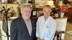 APR news director Pat Duggins with James Beard award-winning chef Frank Stitt