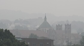 South Scranton is shrouded in a smoky haze on Thursday, July 16, 2026.