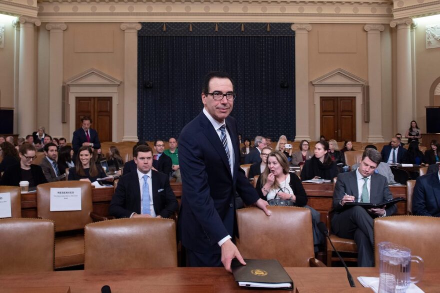 Treasury Secretary Steven Mnuchin testifies before the U.S. House of Representatives last month.