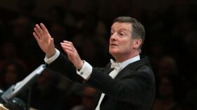 The British conductor, harpsichordist and organist Harry Bicket.