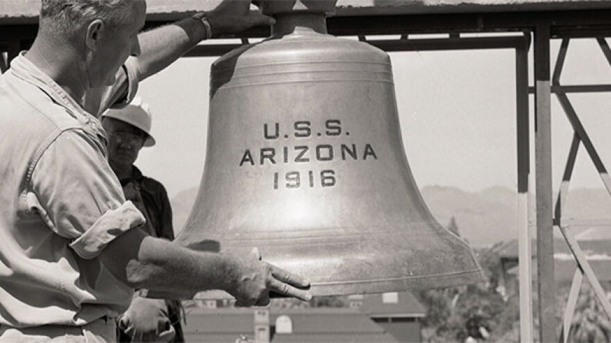 USS Arizona Bell file spot