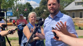  J.D. Vance, Republican candidate for U.S. Senate, at the Ohio State Fair on August 2, 2022.