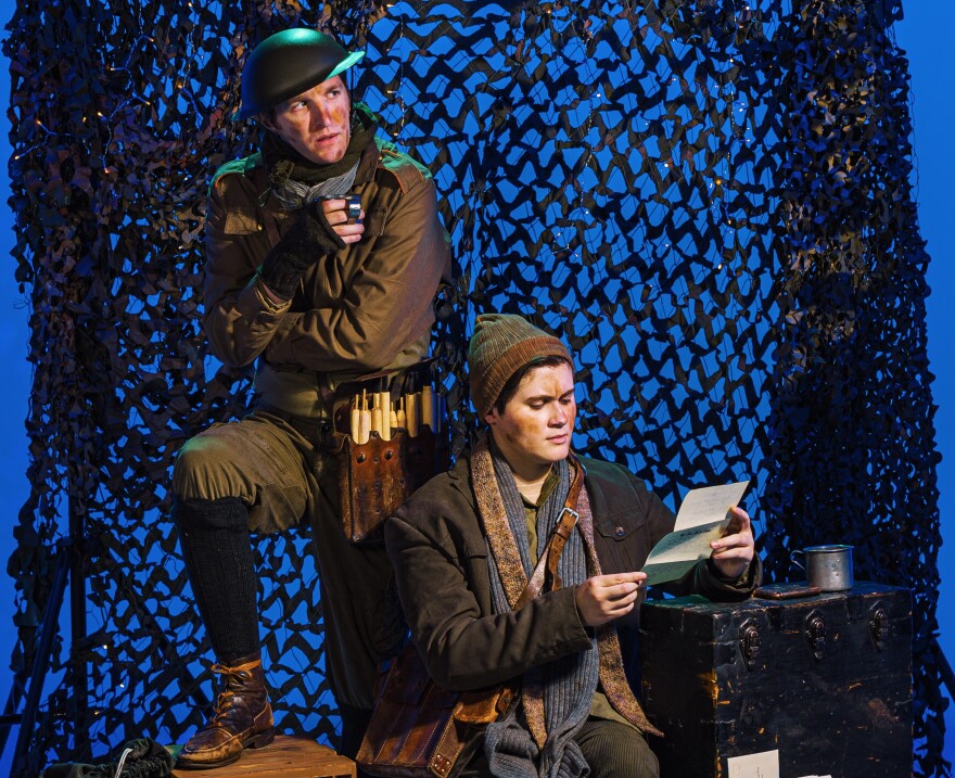 Danny Horn (right) and Justin Mayer star in "All Is Calm."