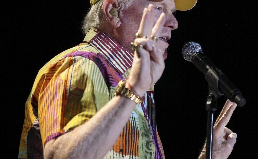 LAS VEGAS, NV - MAY 27: Mike Love of the Beach Boys performs at the Red Rock Casino, Resort and Spa on May 27, 2012 in Las Vegas, Nevada. (Photo by Jeff Bottari/Getty Images)