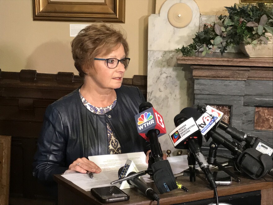 Indiana Secretary of State Connie Lawson says the state Democratic Party mistakenly sent out potentially thousands of faulty absentee ballot applications.