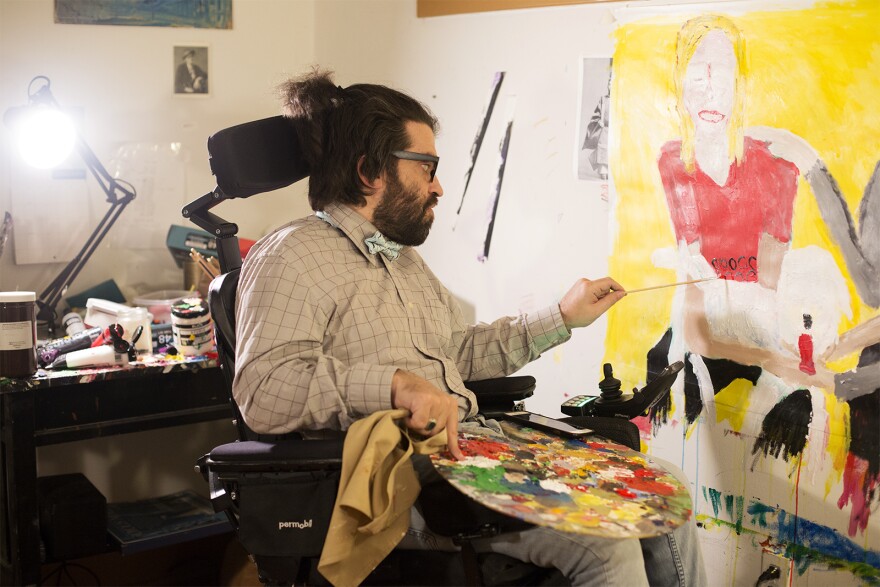 Worth said he often has a clear vision of what he's going to paint before he ever picks up brush to begin.