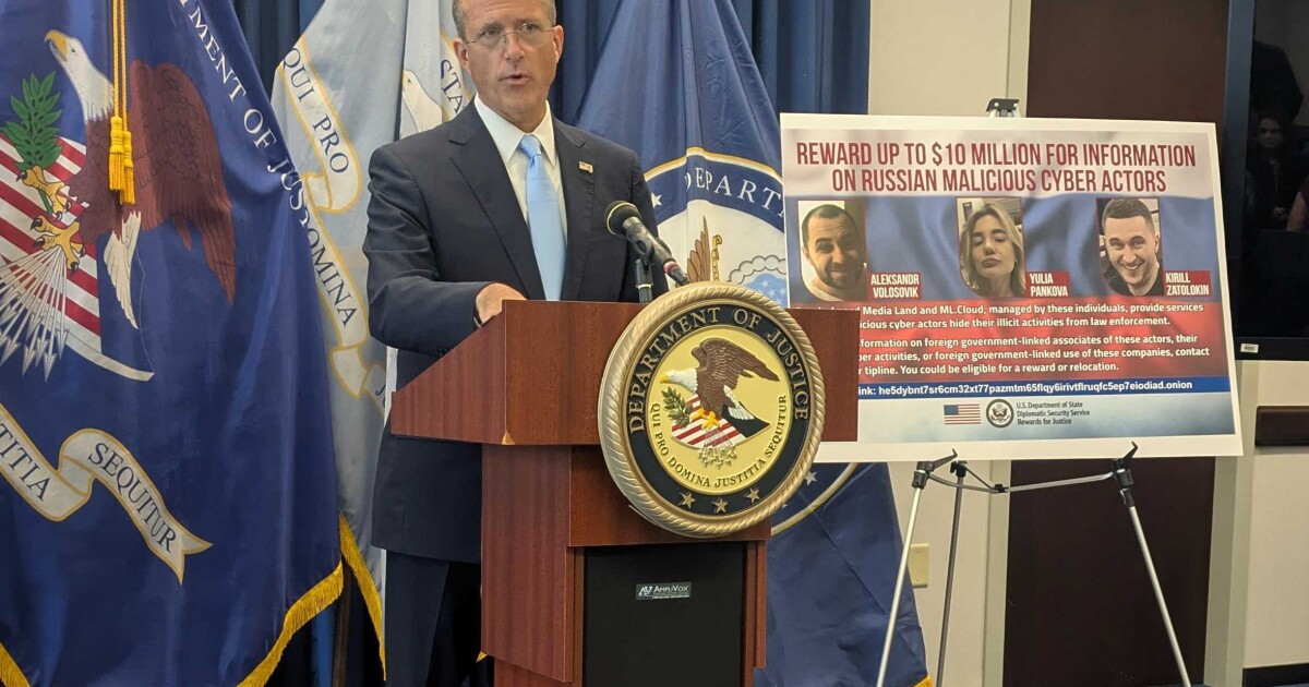 Federal officials unseal indictment against 3 Russians and offer $10M award