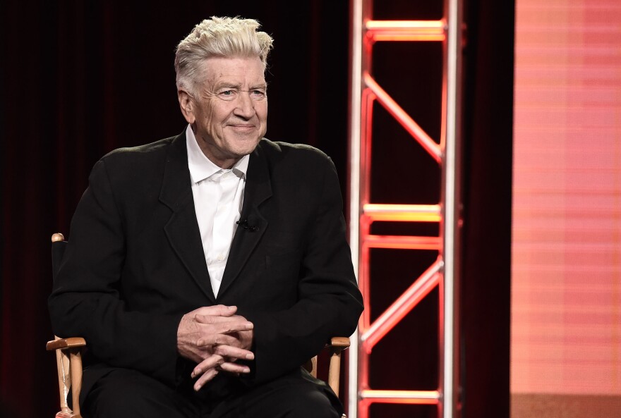 FILE - Creator/Director/Executive Producer David Lynch speaks at "Twin Peaks" panel at Showtime 2017 Winter TCA at The Langham Huntington Hotel on Monday, Jan. 9, 2017, in Pasadena, Calif. (Photo by Dan Steinberg/Invision for Showtime/AP Images)