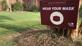 Florida State University has placed signs across campus reminding students to wear their masks. But some students aren't following that rule.