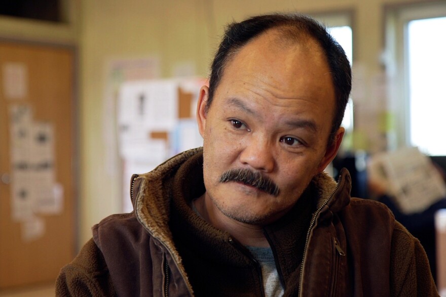 Romy Cadiente is Newtok's village relocation coordinator. "We just need to get out of there," he says. "We really do. For the safety of the 450 people there."