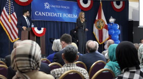 Karen Perez, a candidate for Hillsborough County School Board, was asked about her position on charter schools at the candidate forum hosted by the Islamic Society of Tampa Bay Area.