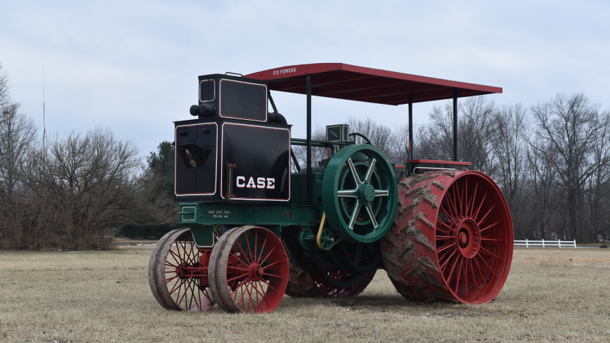 The 1913 CASE 30-60 tractor belonged to a well-known collector in central Iowa.