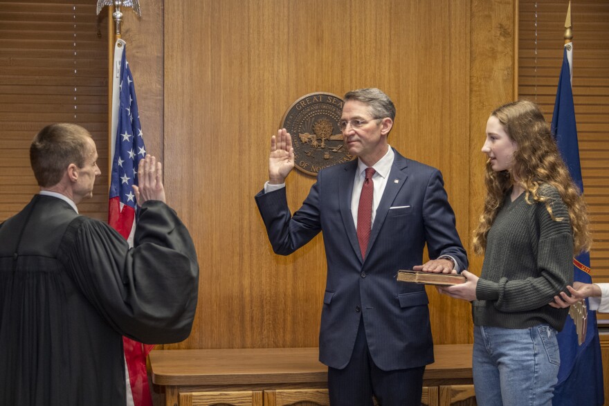 Drew Wrigley was sworn in as the new ND Attorney General