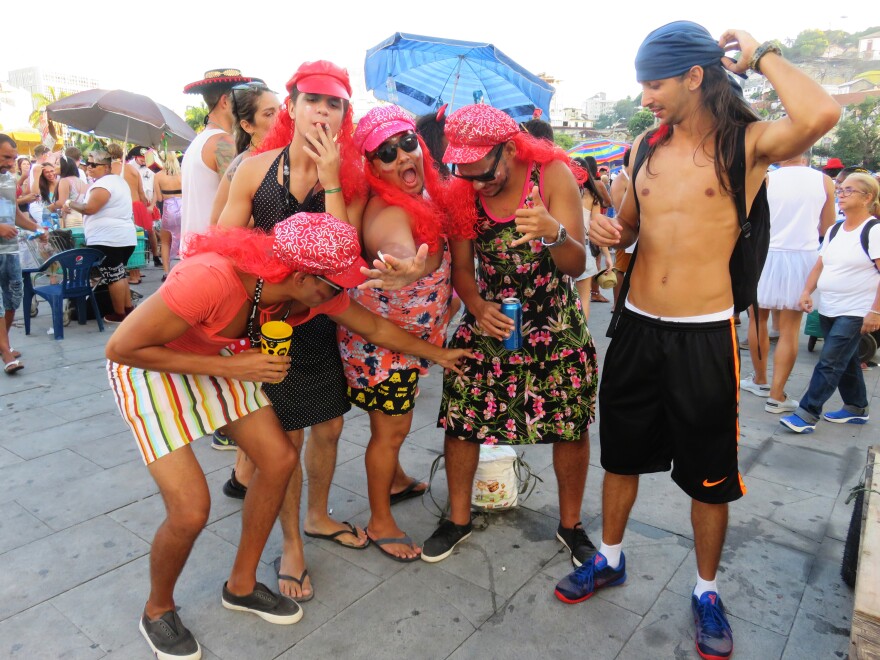 People party en masse during Brazil's Carnival this year.