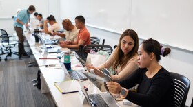 K-12 teachers participating in a QCaMP learning session.