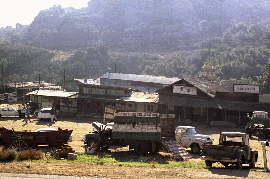 The Spahn movie ranch near Chatsworth, a Los Angeles suburb, in 1969, where Charles Manson and his "family" of followers lived at the time of the Tate-LaBianca killings.