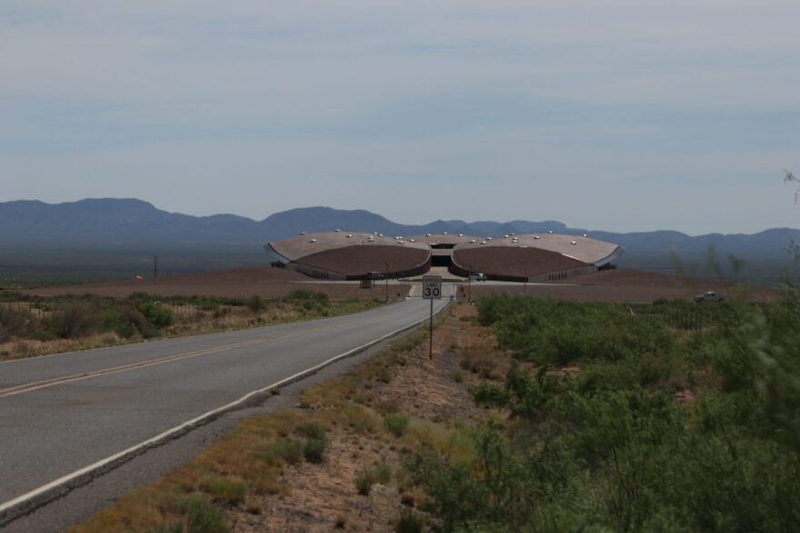 The Gateway to Space building at Spaceport America, pictured on June 8, 2024.