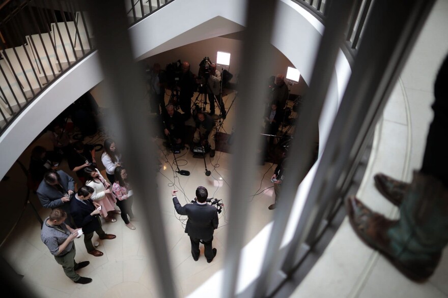 House Select Committee on Intelligence Chairman Devin Nunes (R-CA) talks to reporters on March 24, 2017 in Washington, D.C. (Chip Somodevilla/Getty Images)