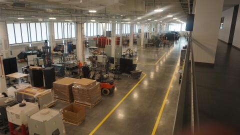 The interior of the Protoplex, where Missouri S&T and companies are setting up equipment in an effort to spark a manufacturing renaissance in rural Missouri.