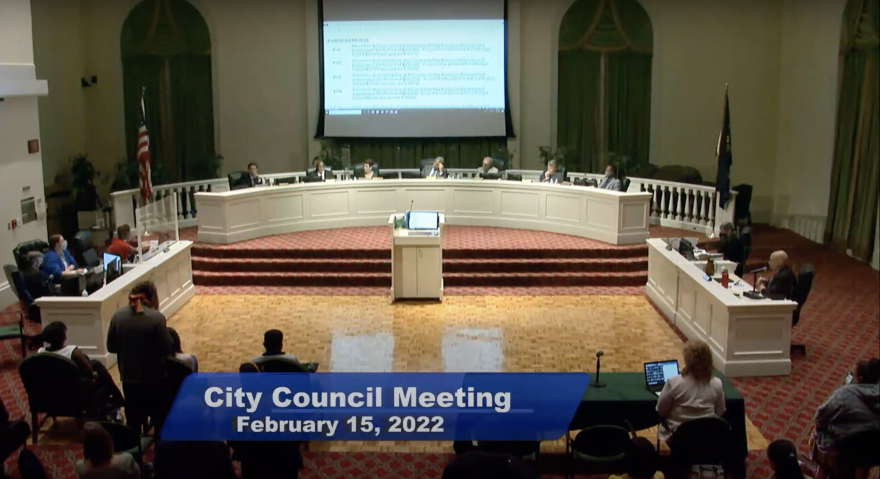 Wilmington City Council at its Tuesday night meeting