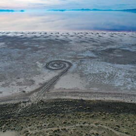 Spiral Jetty. Photo by Dennis Hinkamp.