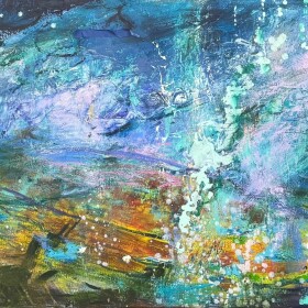 Tolbert’s nine-foot study of Cannon Springs wowed curators who commissioned a 30-foot version for an installation in Terminal C of the Orlando International Airport.