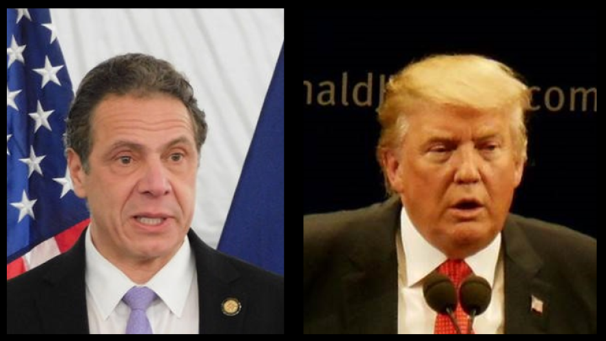 New York Governor Andrew Cuomo and President Donald Trump