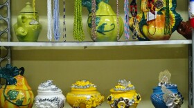 Ceramic pots representing the many gods of the Santeria religion, on display at the Yoruba Cultural Center in Havana.