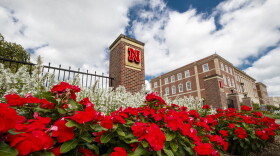 City Campus entrance gateway at the University of Nebraska is shown in August 2020. Courtesy Photo by Craig Chandler / University Communications
