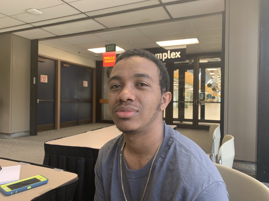 Dimetros Baynesagn of Anchorage. (Photo by Wesley Early, Alaska Public Media - Anchorage)