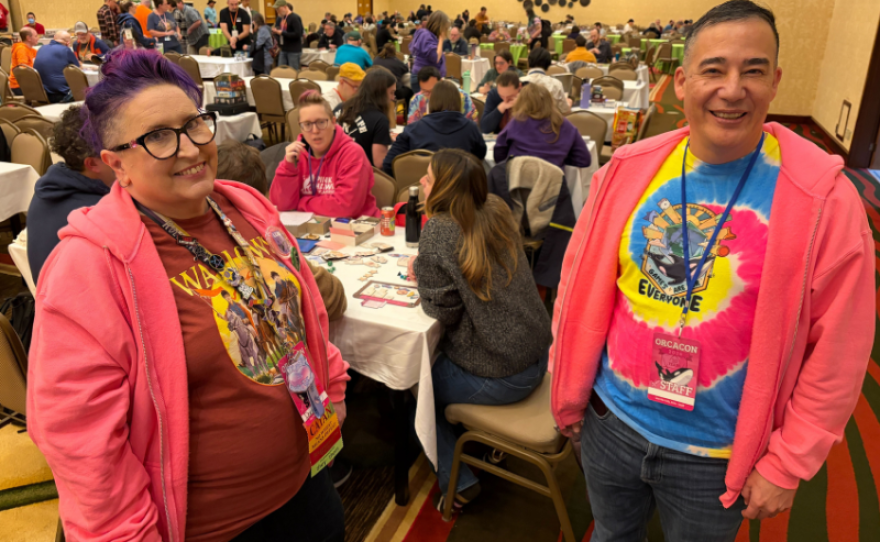 Outside of his work as Washington secretary of state, Steve Hobbs cofounded the tabletop gaming convention Orca Con with his friend Donna Prior.