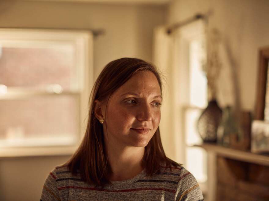 Zuger at her home in July. Zuger was diagnosed with Type 1 diabetes at 19.