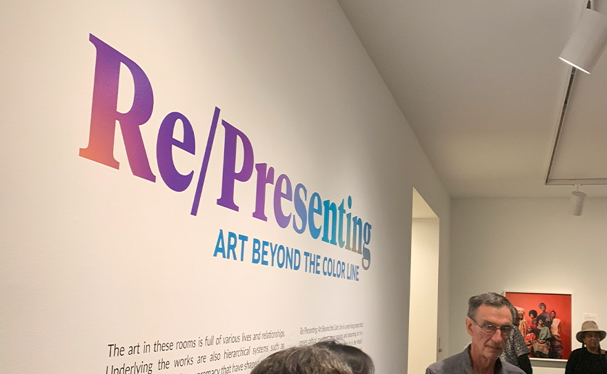 Re/Presenting is a collaborative art exhibit curated by Amherst College students with help from EmbraceRace.