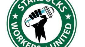 Starbucks Workers United logo.