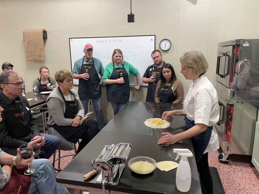 Nicole Bujewski's class in progress at The Book Kitchen.