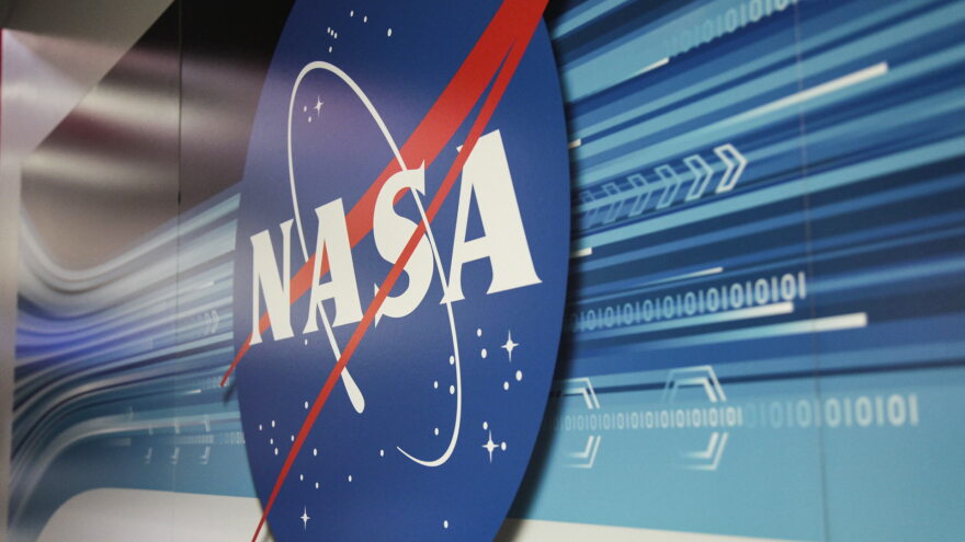 NASA logo wall hero