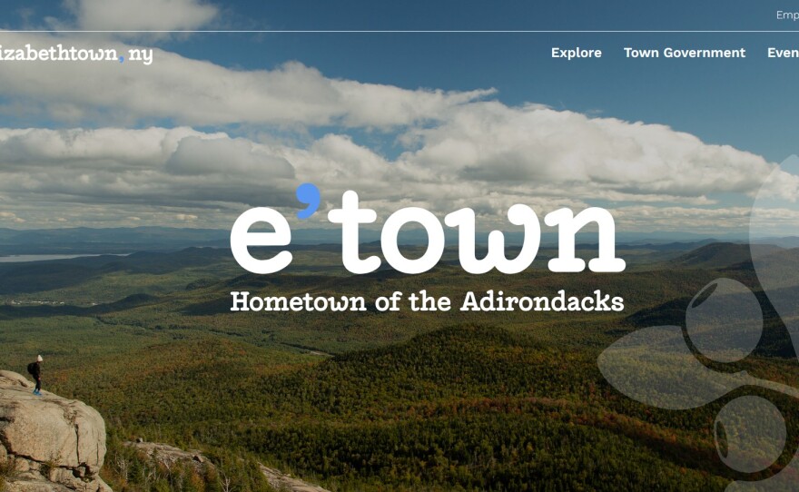 Homepage of Elizabethtown's new website