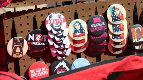 Vermont Senator and former presidential candidate Bernie Sanders appeared in downtown Phoenix Sunday afternoon. Local political organizations also showed up to get signatures and sell merchandise. 