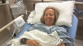 Lacey Jones preparing for her cener surgery last summer.