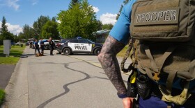 A promotional photo from the new season of "Alaska State Troopers" premiering in January shows a Palmer Police squad car.