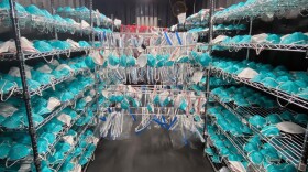 A Battelle decontamination unit can sanitize as many as 80,000 medical masks in a day.