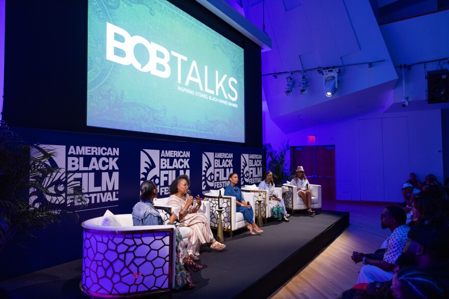 Showcasing Black-Owned Brands panel discussion during Day 4 of the American Black Film Festival on June 14, 2025 in Miami Beach, FL.